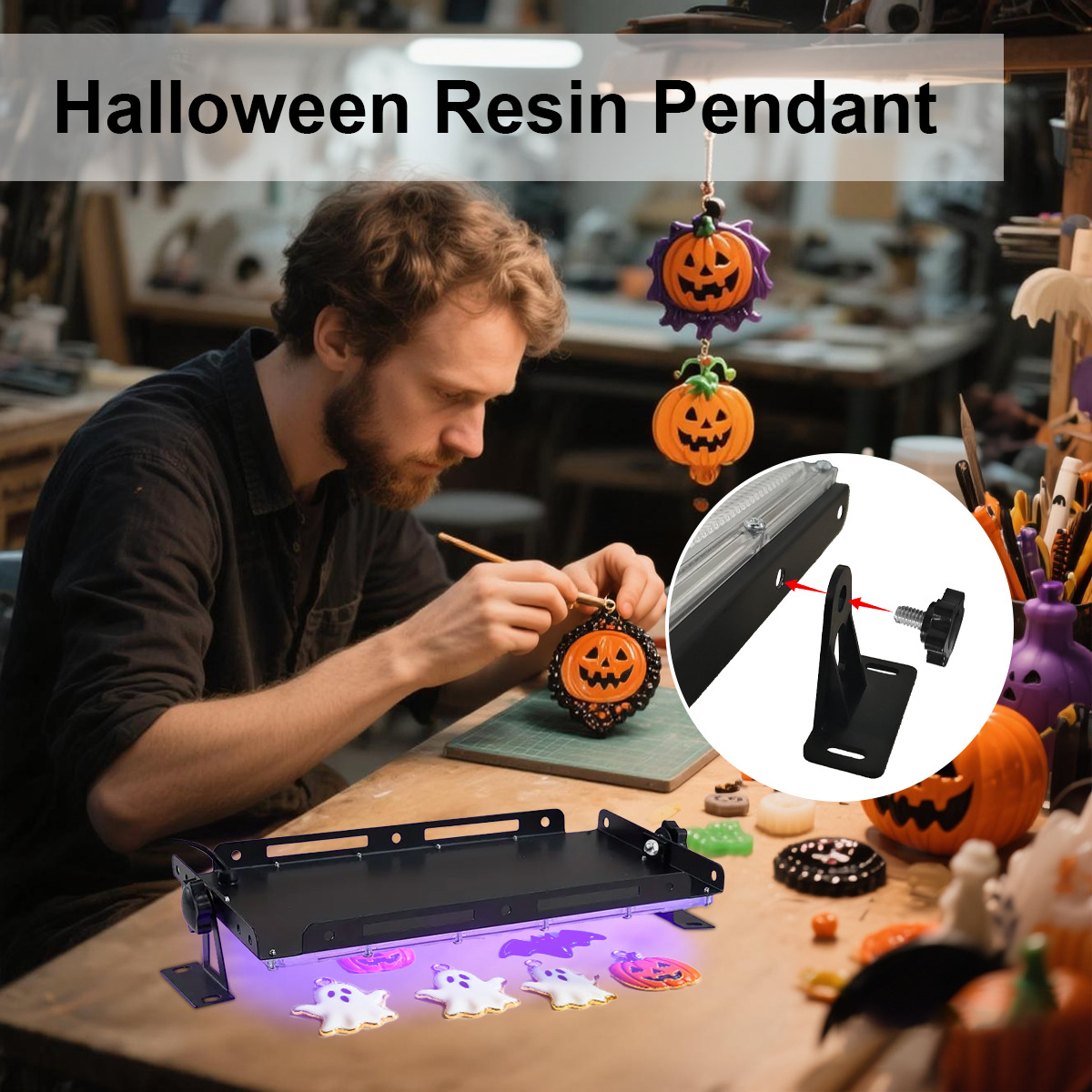 Jewelry Making Dc - Lampu Pengering Resin UV LED Portabel