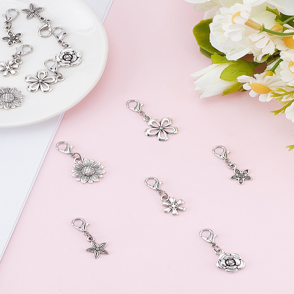 Lobster Clasp Silver - 12 Buah Dekorasi Liontin Paduan 6