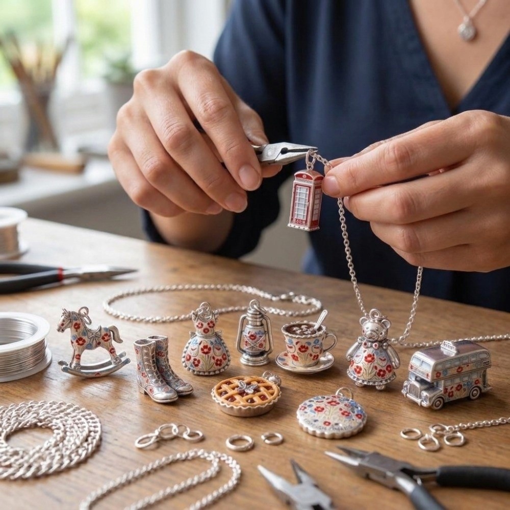 Liontin Kartun Baja Tahan Kara - Jewelry Making London ulasan dan harga