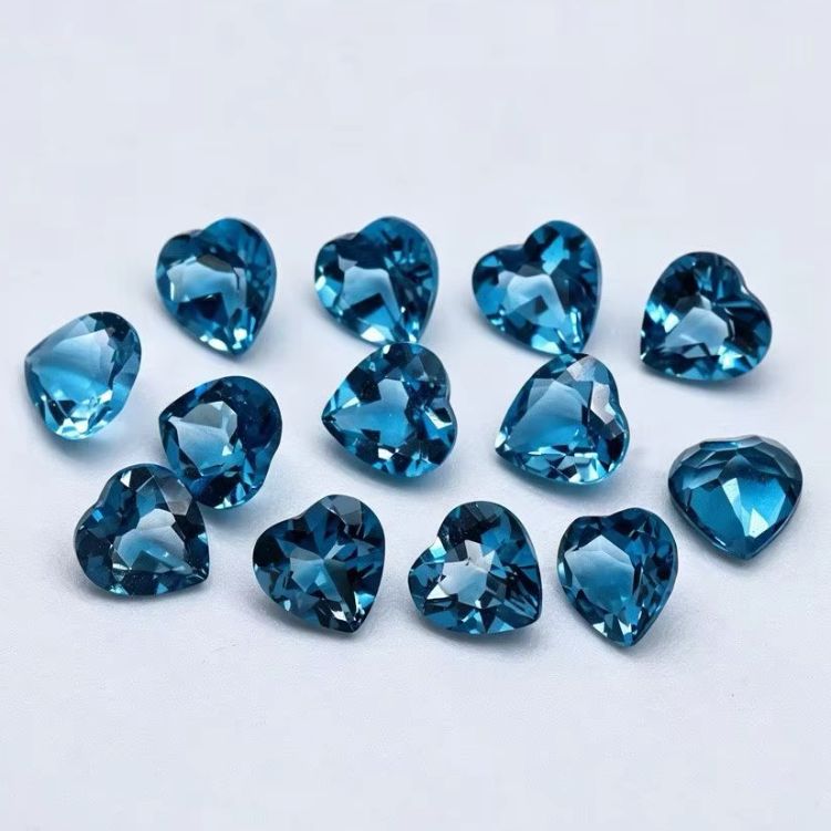 Batu Topaz London Blue Natural - Jewelry Making London ulasan dan harga