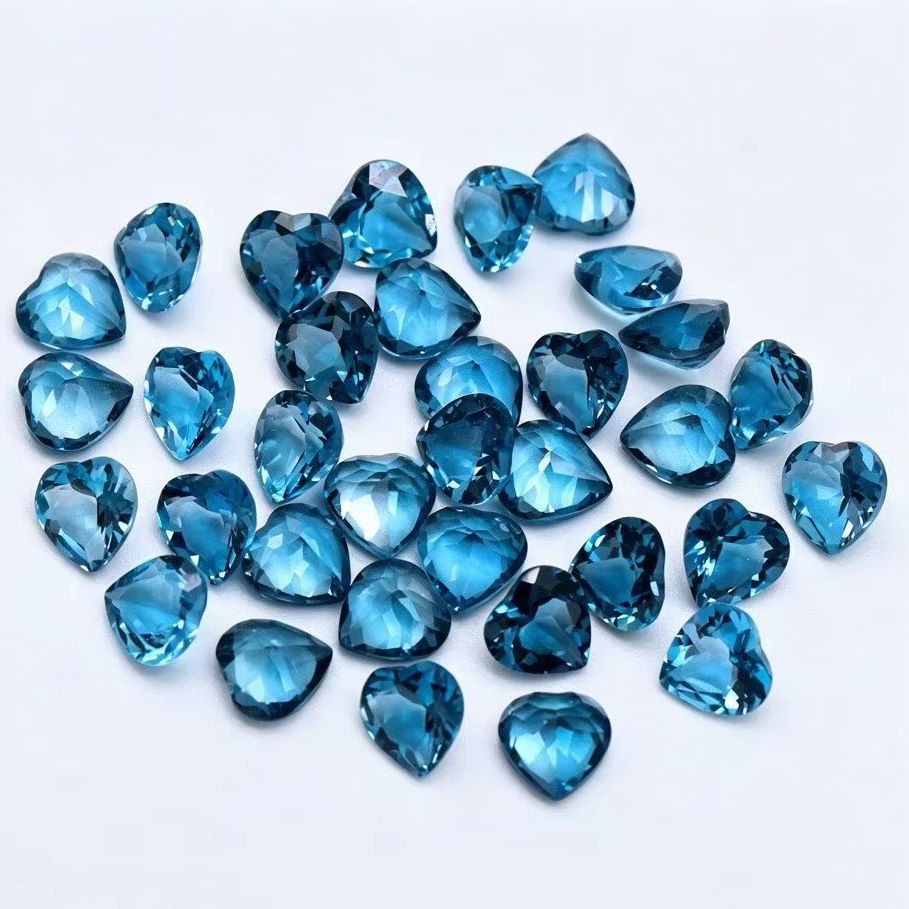 Batu Topaz London Blue Natural - Jewelry Making London ulasan dan harga