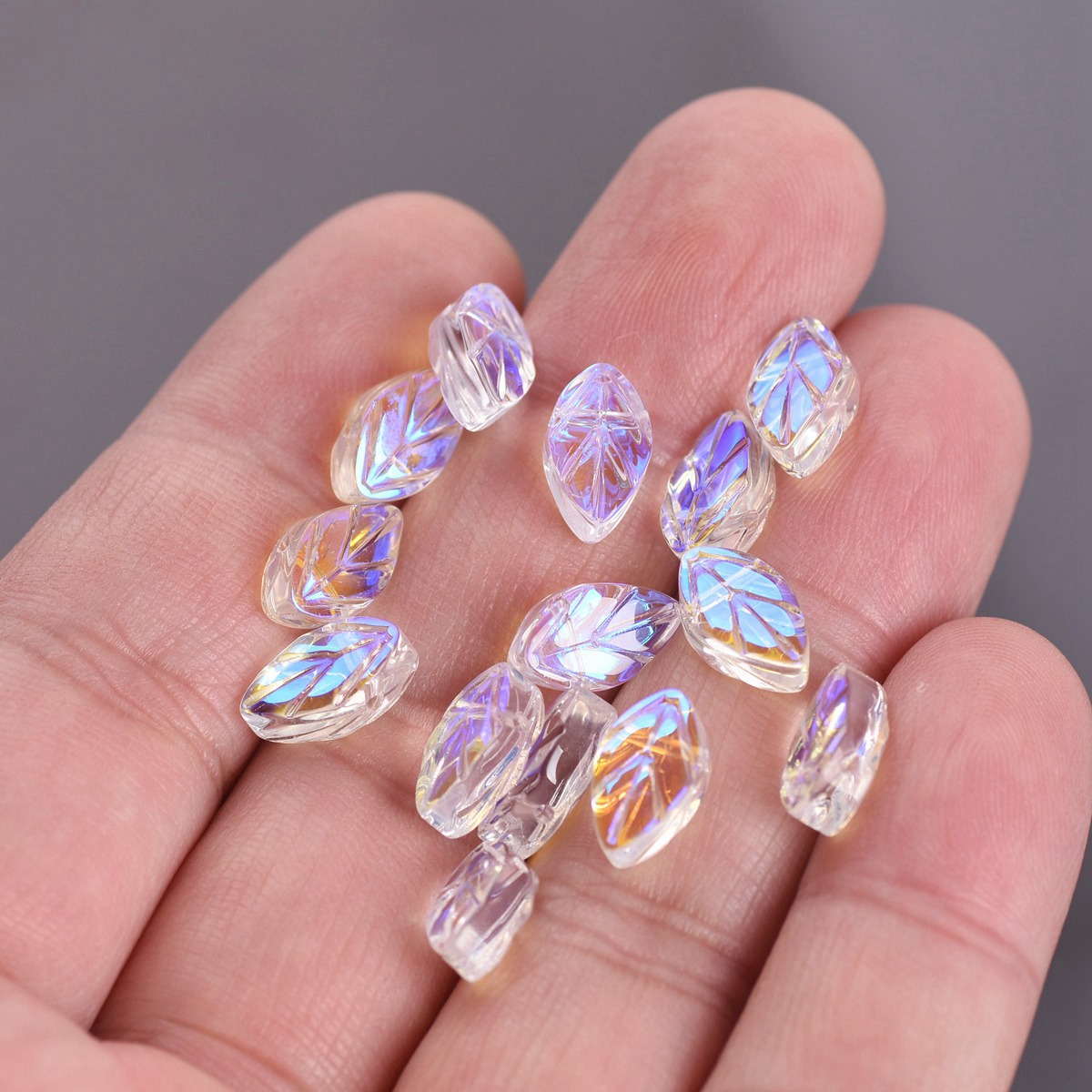 20 buah 11x7mm bentuk daun Ova - Jewelry Making Drill ulasan dan harga