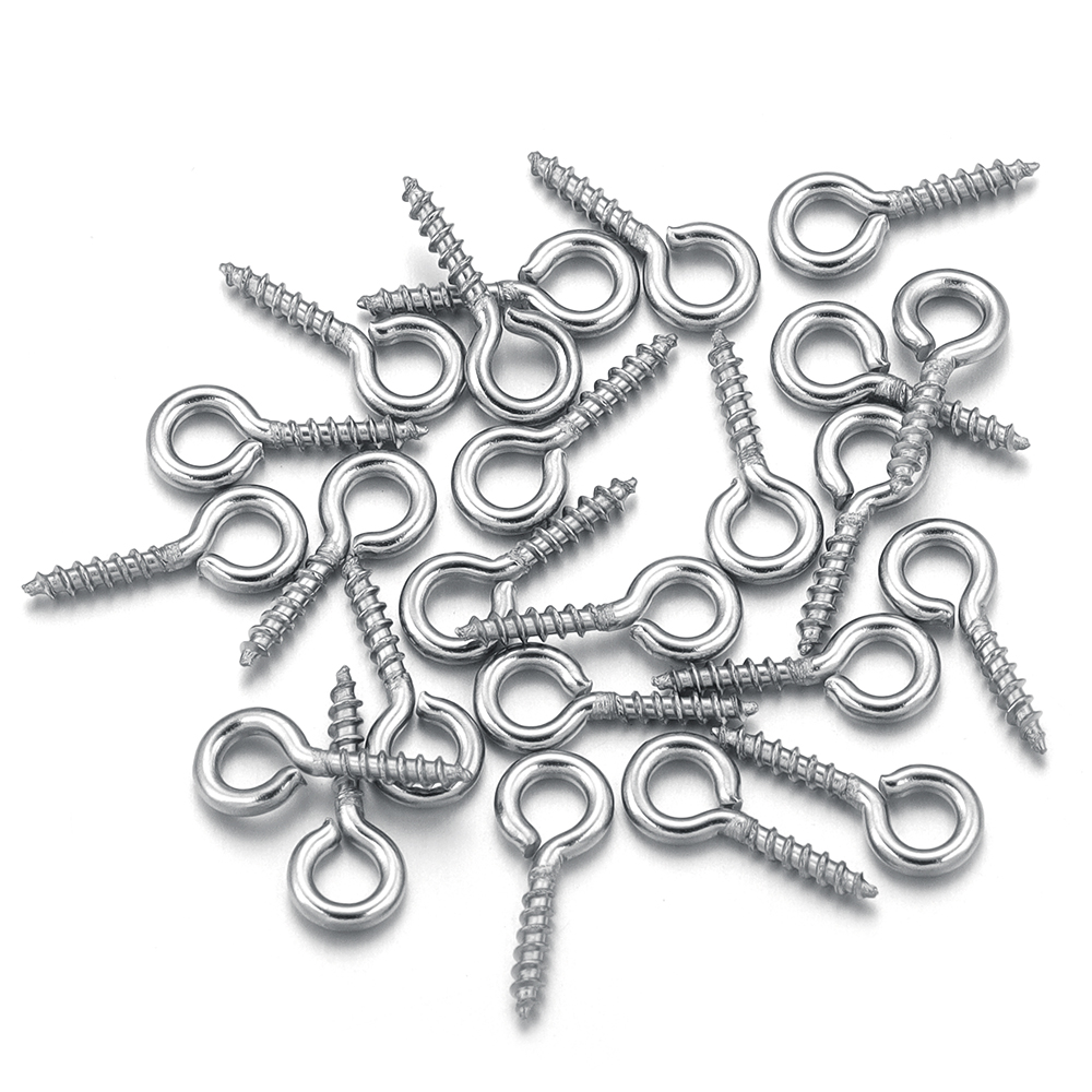100 Buah/Lot Pin Mata Sekrup M - Jewelry Making Drill ulasan dan harga