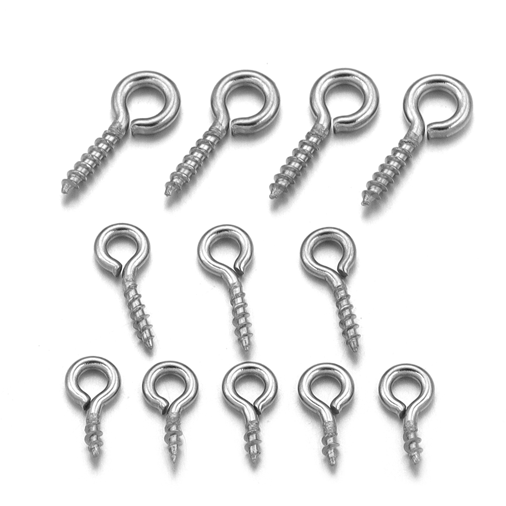 100 Buah/Lot Pin Mata Sekrup M - Jewelry Making Drill ulasan dan harga