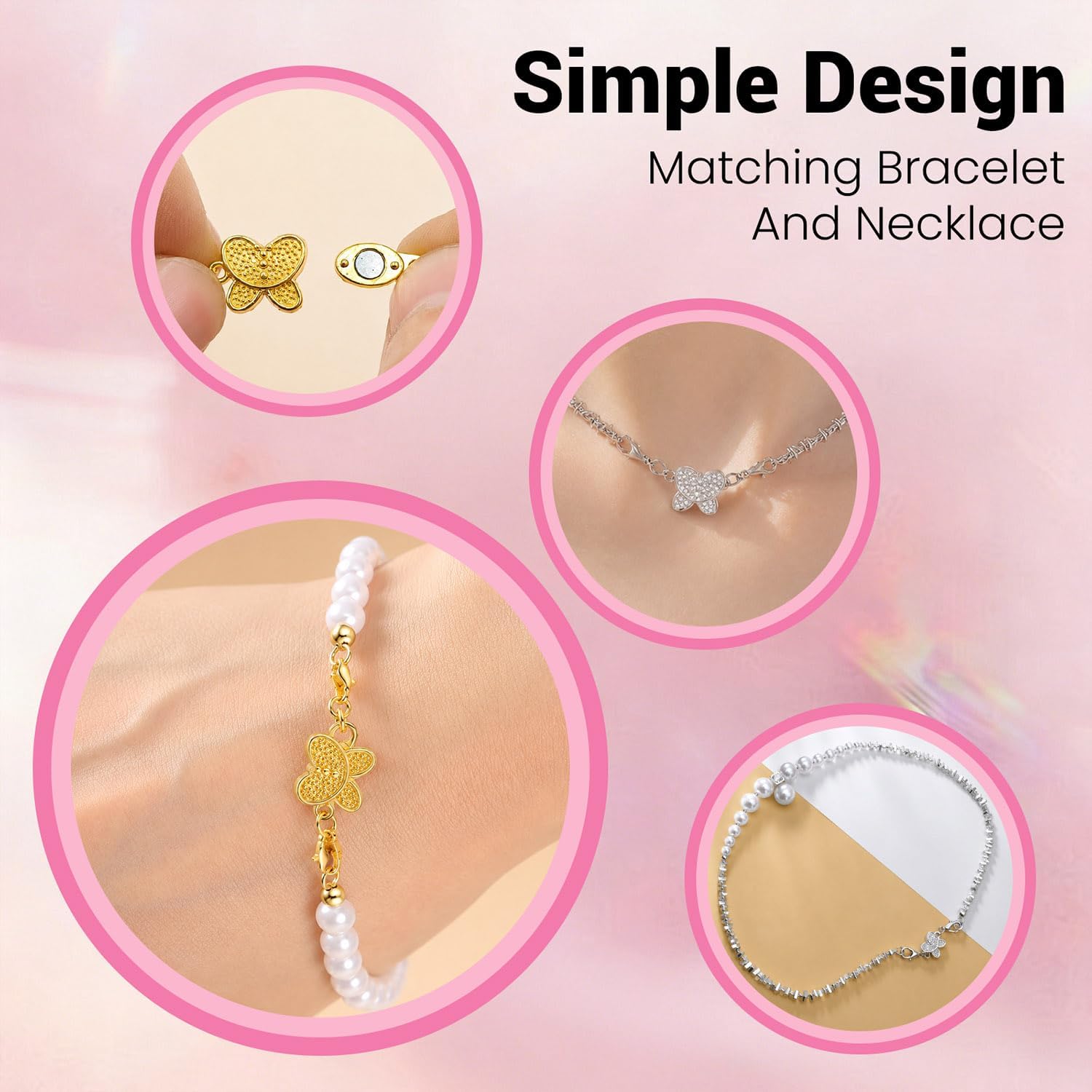 Gantungan Kalung Magnetik Bent - Lobster Clasp Silver ulasan dan harga